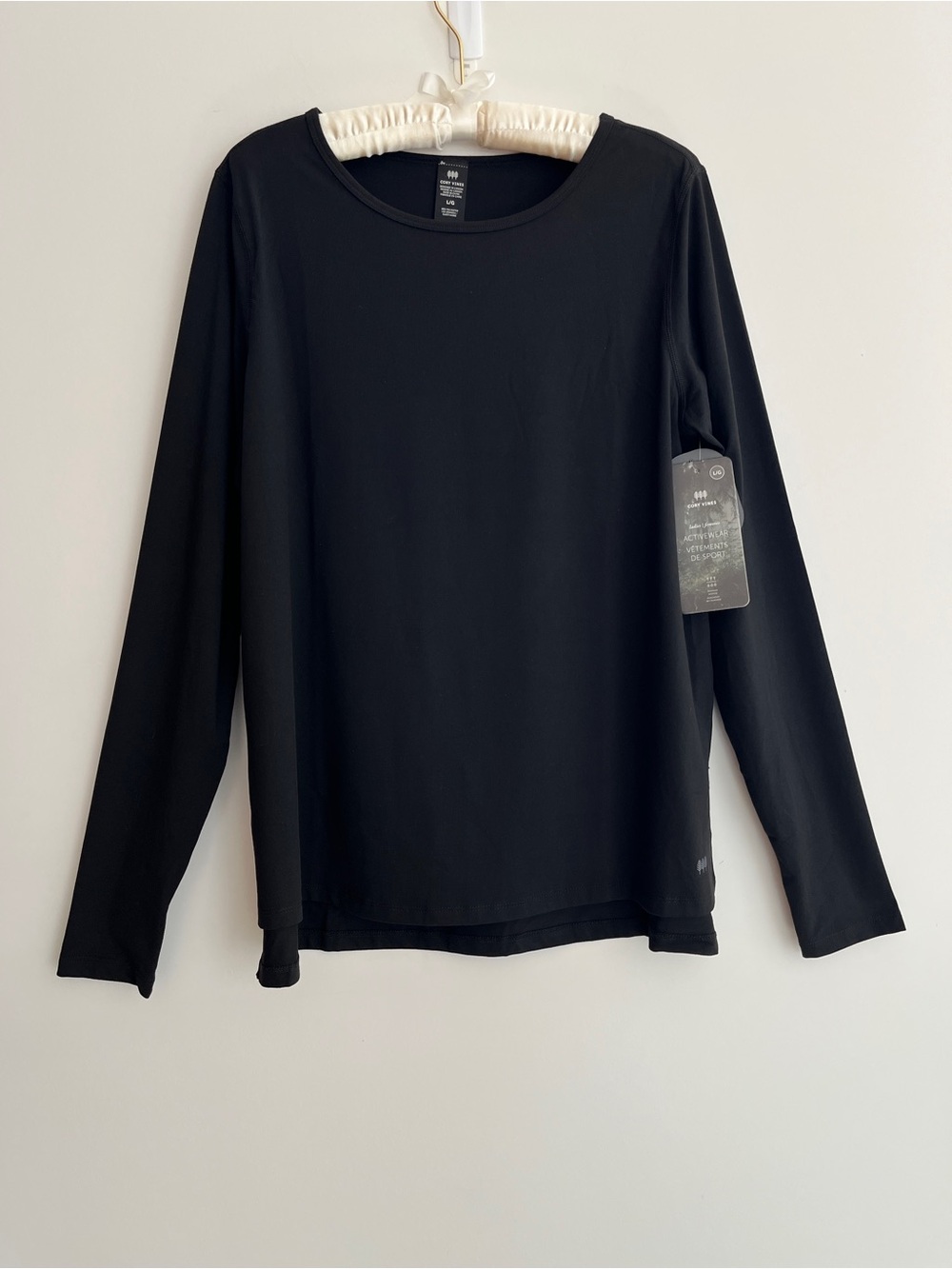 CORY VINES Long Sleeve Athletic Shirt Activewear Athleisure Sustainable NWT